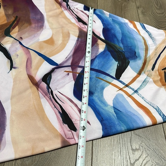 Soma Weekend Everstretch Midi Dress Abstract Purple Built In Bra Size Small - Picture 12 of 15